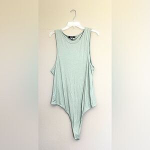 Missguided Plus Ribbed Sleeveless Thong Bodysuit